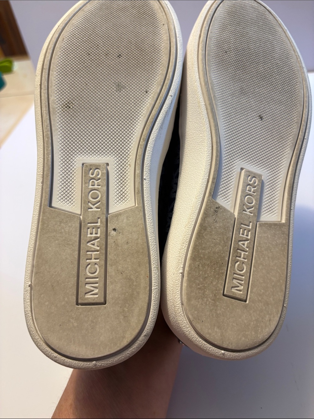 Michael Michael Kors womens Blue MK Monogram Slip-On Sneakers size 6.5 - Picture 9 of 9